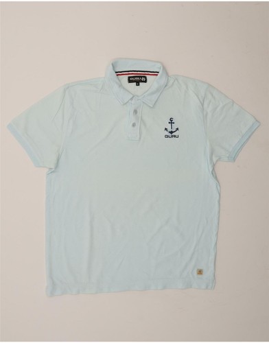 Guru polo uomo grafica blu - grafica,